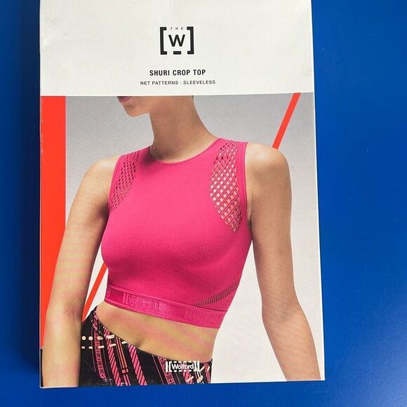 NWT Wolford Shuri Top Crop Top M Black - Picture 12 of 16